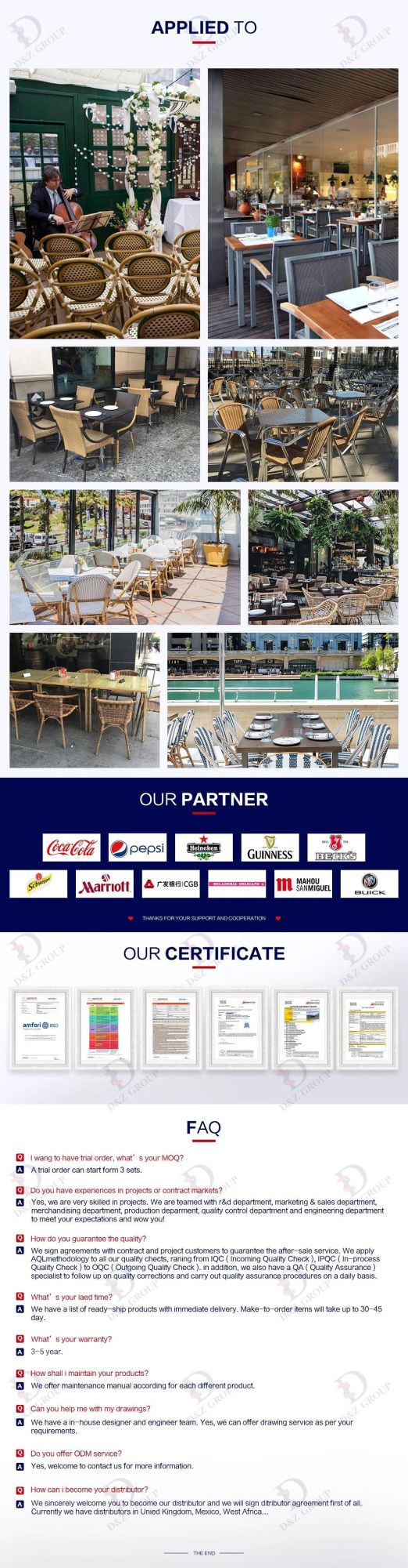 Patio Furniture Factory Direct Wholesale Design Rattan Garden Outdoor Franch Rattan Chair
