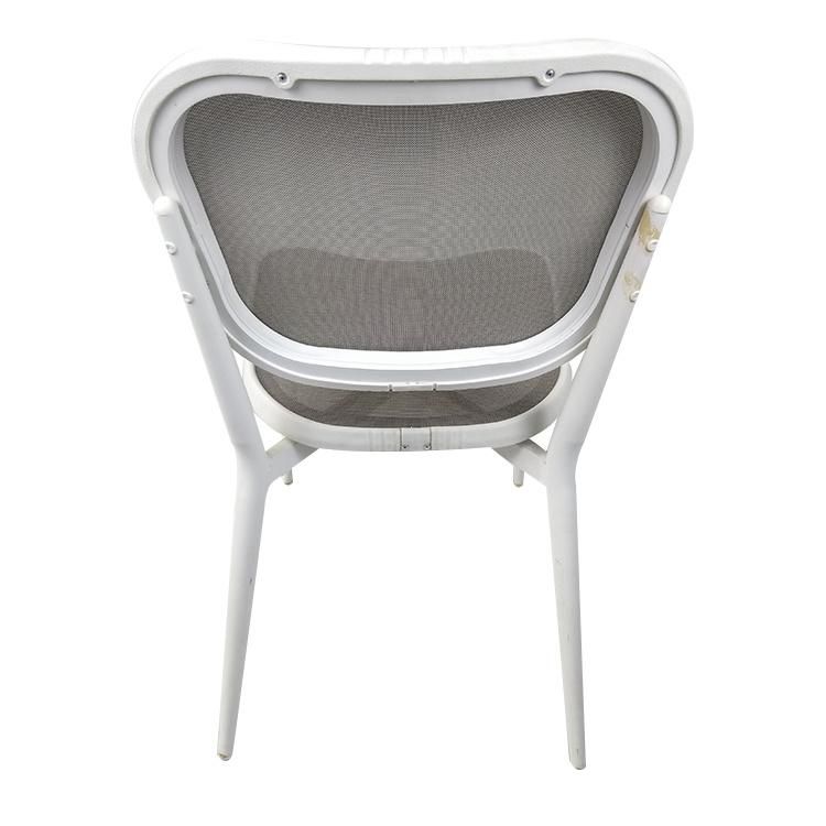 New Arrival Luxury Garden Patio Ventilate Textilene Mesh Fabric Outdoor Dining Bistro Furniture