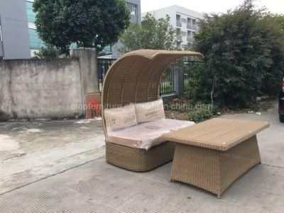 Garden Patio PE Rattan Table Canopy Sofa Outdoor Furniture