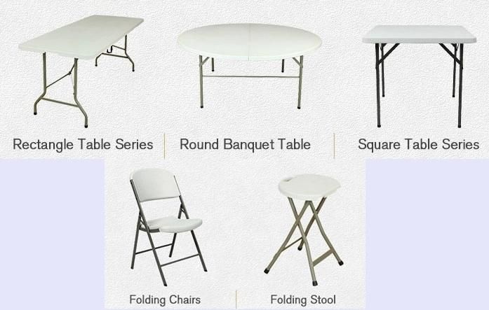 Outdoor Portable Rectangular Plastic Lifting Home Event Conference Wedding Folding Foldable Dining Table