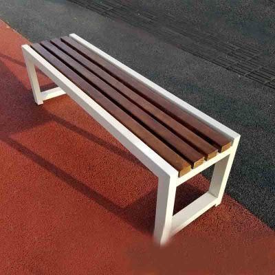 Street Metal Steel Modern WPC Wooden Park Benches Seat Outdoor Garden Patio Benches