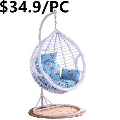 Modern Popular Patio Garden Egg with Textilene Home Outdoor Dining Swing Chair
