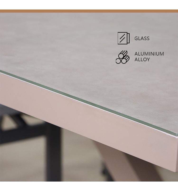 Ceramic Glass Customized OEM Foshan Wholesale Garden Furniture Outdoor Table
