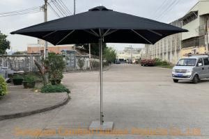 Promotion Outdoor Umbrella Aluminum Frame and Support Sun Umbrella with Base