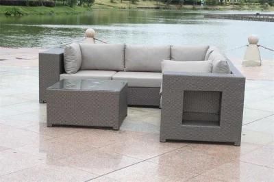 1sets for Sample Is Available Corner Dining Set Rattan Sofa Outdoor