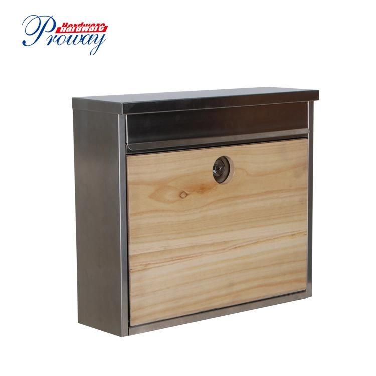 2022 China Outdoor Postal Mail Boxes Wood Post Box Home Mail Box