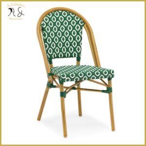 Optional Color Linght Weight Parisian Bistro Weaving Rattan outdoor Dining Chair