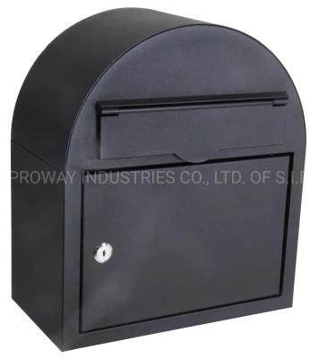 Lockable Outside Wall Mounted Metal Mailbox with Safe Lock