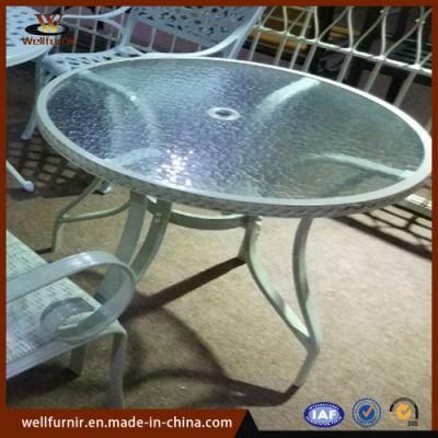 Well Furnir Restaurant Hotel Glass Aluminum Table