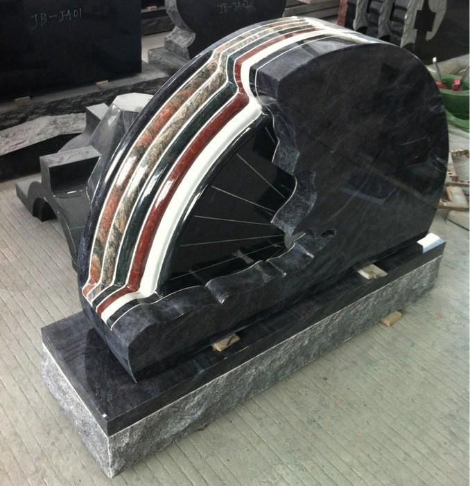 Wholesaler American Style Granite Cemetery Monuments Tombstone Slab