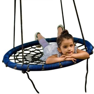 New Arrivals Fully Assemble Saucer Spinning Outdoor Tree Round Rope Spider Web Swing