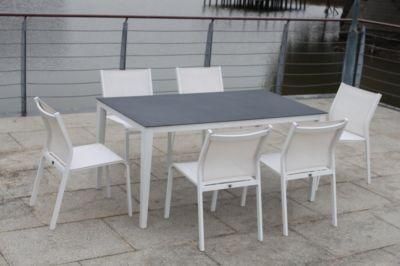 Hotel Unfolded OEM Customized Aluminum Set Outdoor Dining Furniture Sets
