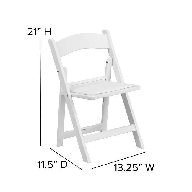 Waterproof Banquet Party Outdoor White Resin Kids Folding Wimbledon Chairs