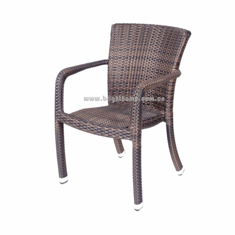 Hot Sale Aluminium Patio PE Rattan Wicker Weaving Outdoor Arm Chair