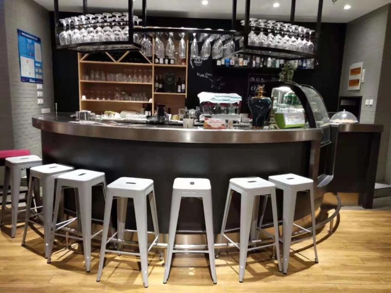Indoor Outdoor Metal Bar Chair High Stool Chairs