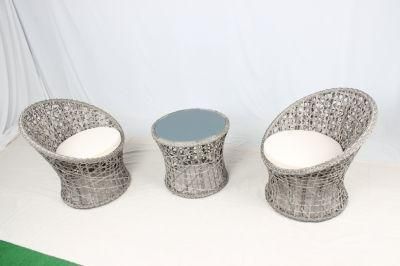 3PCS Leisure Garden Balcony Rattan Coffee Chat Set Outdoor Furniture