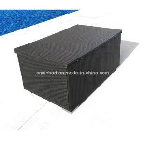 Rattan Box for Outdoor Storage with L132 Cm