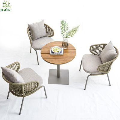 Outdoor Furniture Garden Rope Dining Table Set with Quality Guaranteed