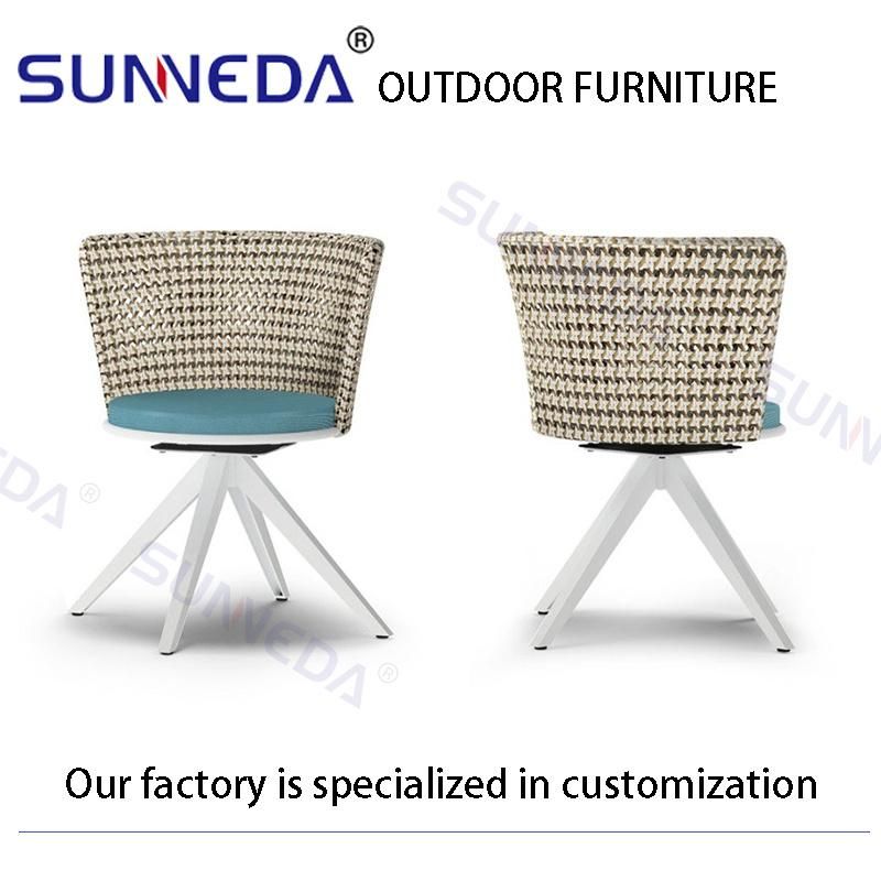 High Class Outdoor Chair Rattn Wicker Garden Yard Hotel Groud Dining Sets Furniture