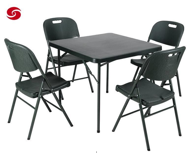 Outdoor Military Plastic Steel Combat Camping Folding Table