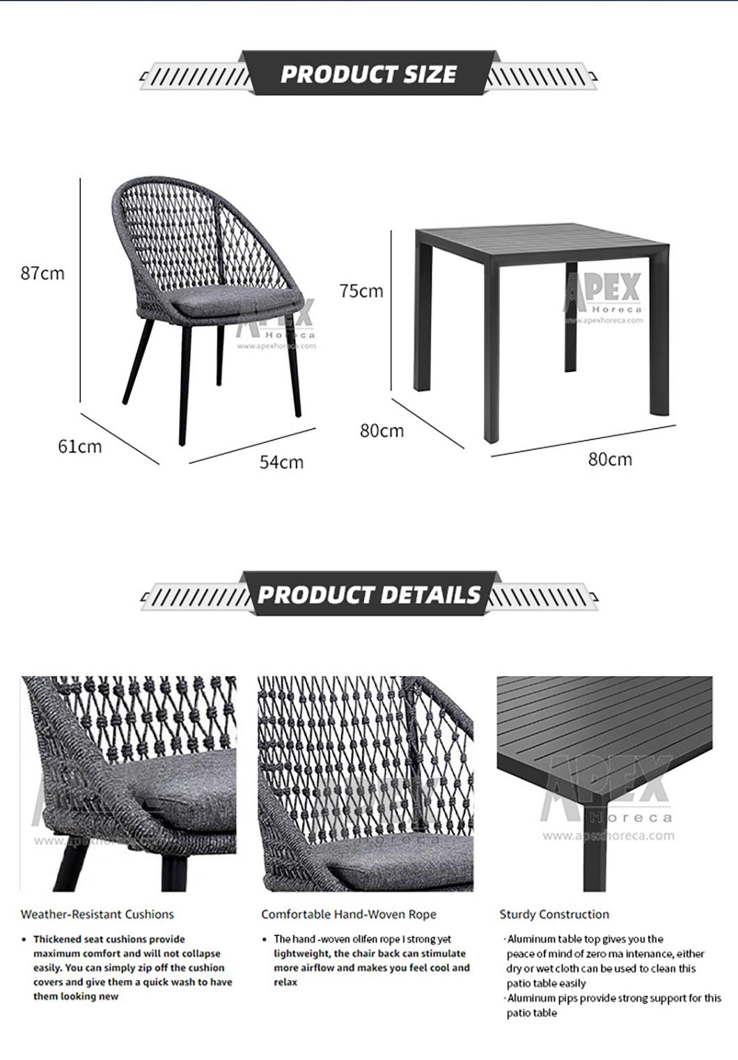 Outdoor Table Chair Courtyard Garden Combination Portable Furniture Set Wholesale