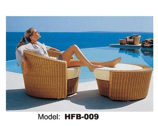 Outdoor Sun Lounge 2 Sets Pool Furniture Wicker Lounges