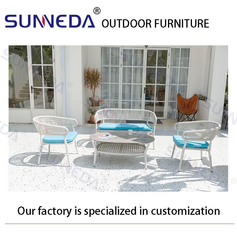 Rattan Woven Waterproof Outdoor Modern Leisure Garden Sofa Furniture