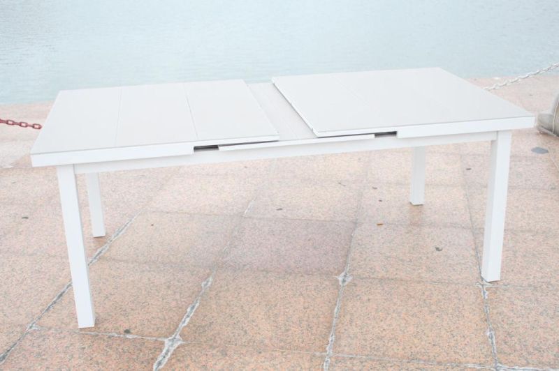 Darwin or OEM, ODM Hotel Metal Outdoor Sets Extensible Dining Table