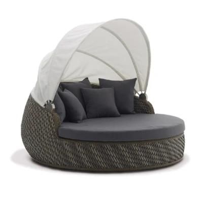 Factory Rattan Outdoor Furniture Sun Loungers Rattan Daybed Outdoor Daybed