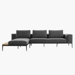 2020 New Original Designer Outdoor Furniture Nordic Sofa Combination Teak Courtyard Garden Hotel Balcony Outdoor B&B Waterproof Outdoor Sofa