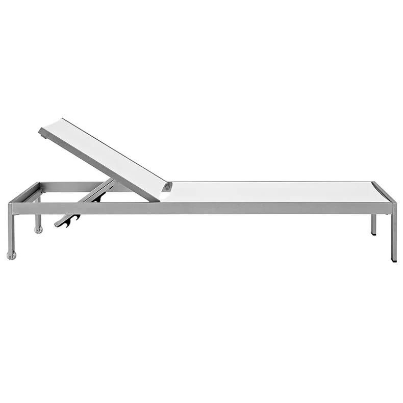 Modern Outdoor Aluminum Reclining Beach Sun Lounger Chair
