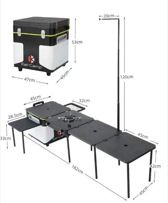 Outdoor Folding Camping Table for Family Picnic