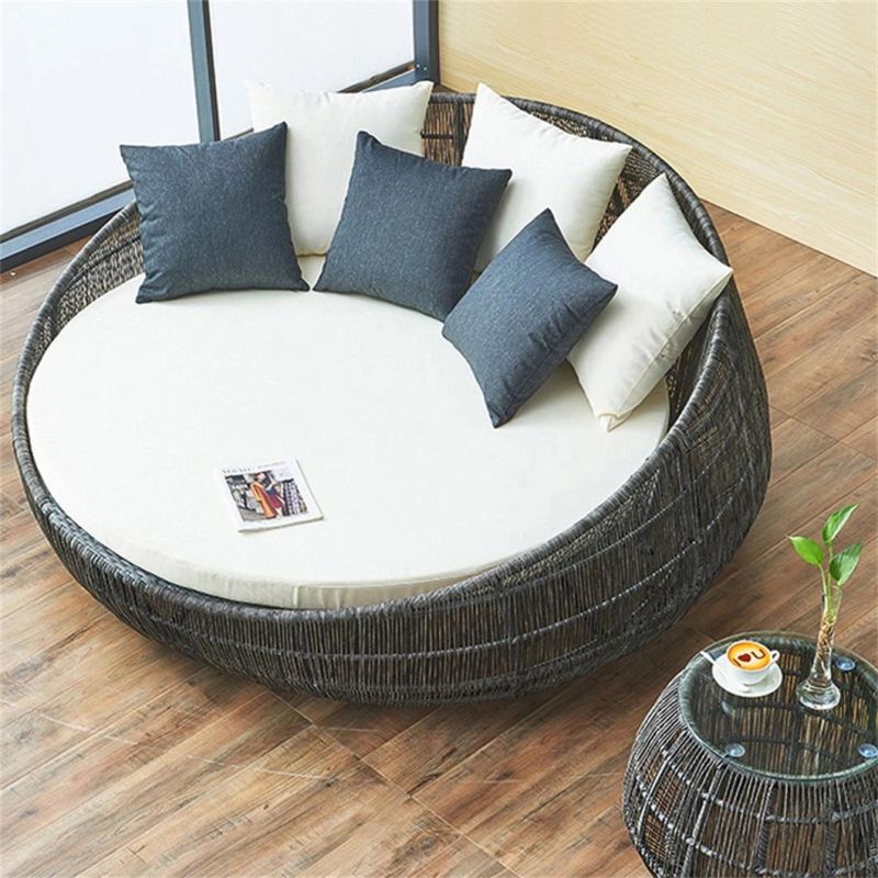 Modern Outdoor Exterior Hotel Garden Resort Villa Swimming Pool Rope Furniture Sun Lounger Sunbed