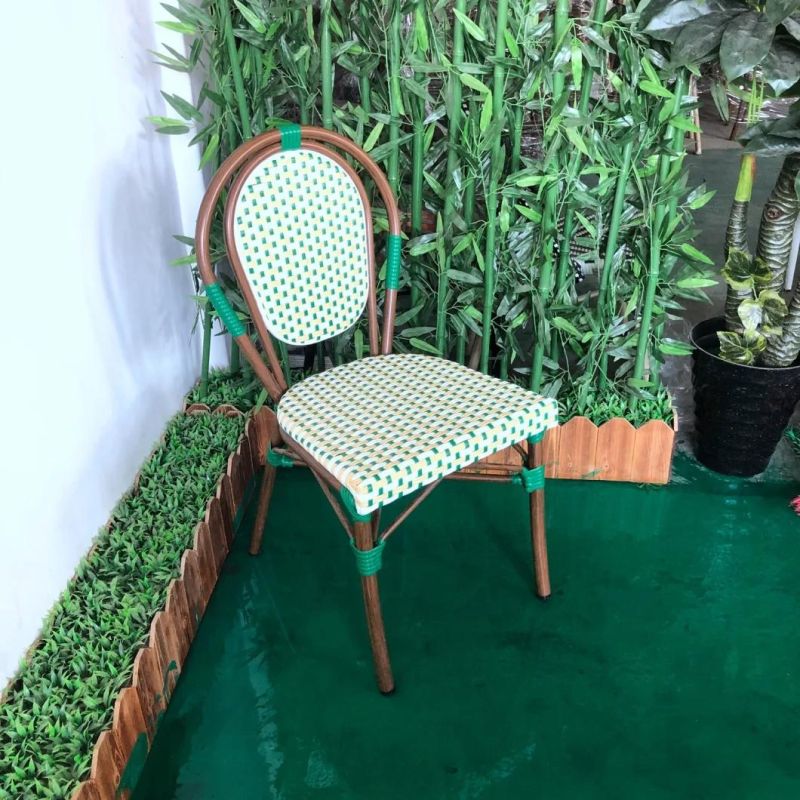 Hotel Furniture Outdoor Synthetic Metal Rattan Dining Chair