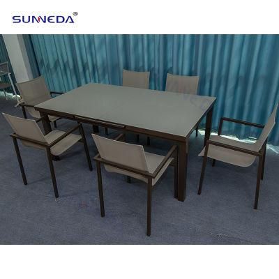 Coffee Shop Hotel Restaurant Dining Set Aluminum Leisure Chair