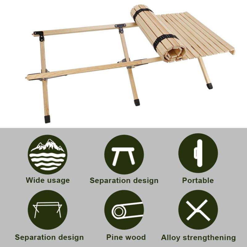 Outdoor High Quality Picnic Wooden Foldable Table