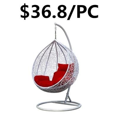 PE Outdoor Home Wicker Rattan Hanging Leisure Garden Swing Chair