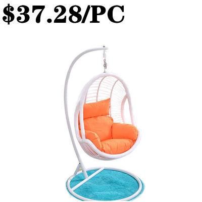 Indoor Leisure Modern Egg Garden PE Rattan Patio Swing Chair