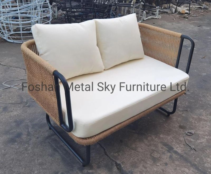 Outdoor Aluminum Garden Hotel Restaurant Villa Wicker Rope Rattan Sofa