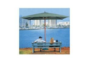 High Class Wooden Umbrella, Square 3X3m, Beach Parasol, Garden Umbrella