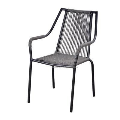 Outdoor Reataurant Patio Bistro Morden Hotel Home Rope Wicker Chairs