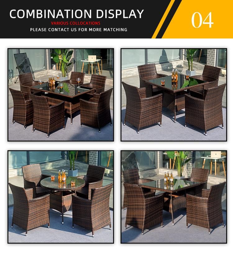 Terrace Pastoral Style Villa Courtyard Garden Outdoor Rattan Chair Furniture