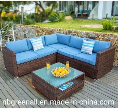 New Outdoor Furniture Rattan Garden Furniture 2 Layer Coffee Table Patio Courtyard Lounge Leisure Garden Sofa Sets Furniture