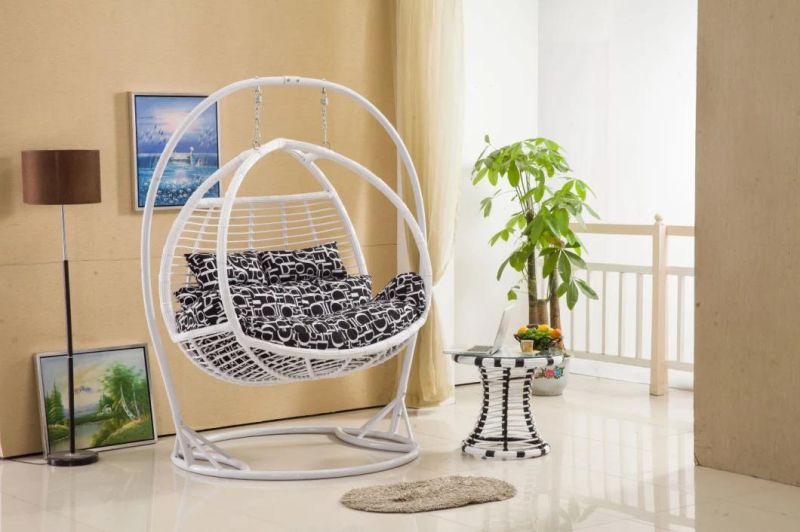 Cheap Price Foshan Rotary OEM Porch Swing Cane Double Hanging Egg Shape Chair