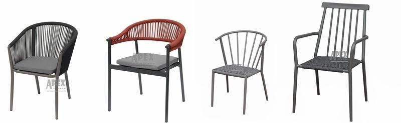 Popular Leisure Garden Patio Outdoor Textilene Rope Chair for Outdoor