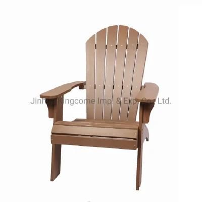 Jjc-14513 Plastic Wood Garden Adirondack Chair in Brown