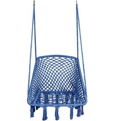 Indoor Cotton Rope Knit Hanging Chair Swing