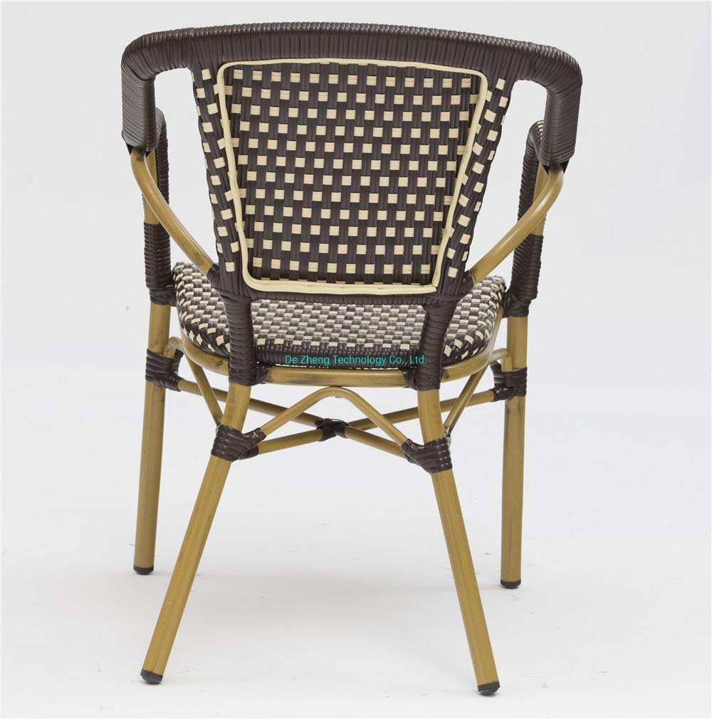 Manufacturer Hot Sale Rattan Wicker Furniture Supplier Aluminum Leisure Living Room Chair Garden Patio Restaurant Dinner Set