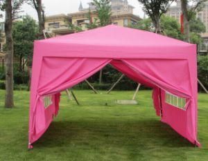 Pop up Tent-10 Ft X10 Ft Garden Tent /Red Color Tent with Side Wall Outdoor Tent