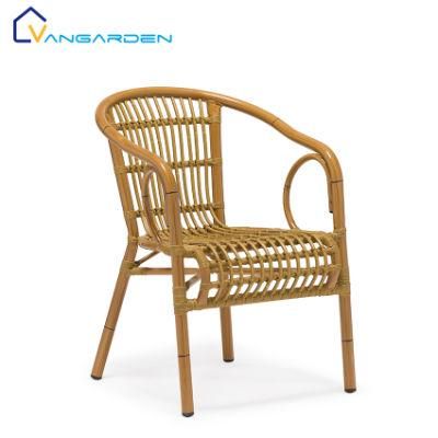 Commercial Restaurant Stackable Aluminum Patio Outdoor Furniture Chair